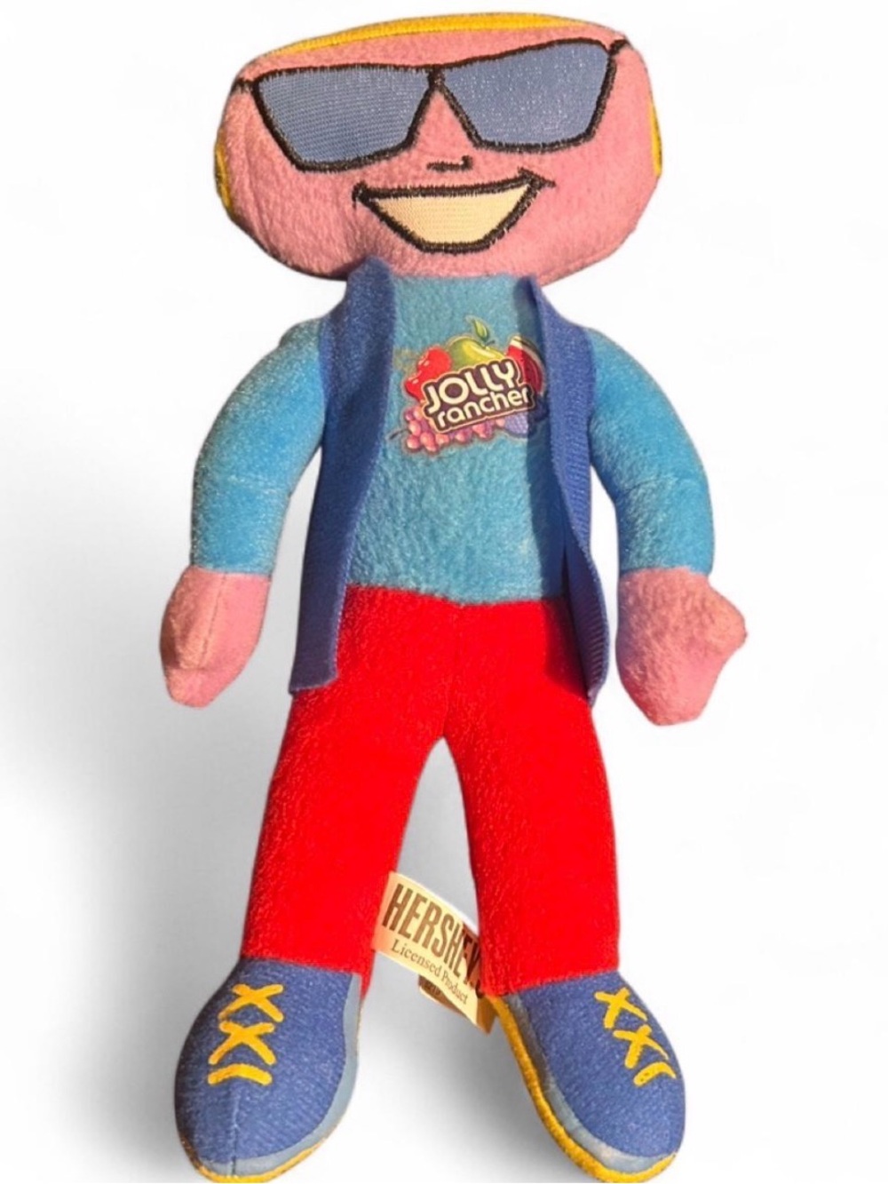 Jolly Rancher plushy wearing Jordans Hershey